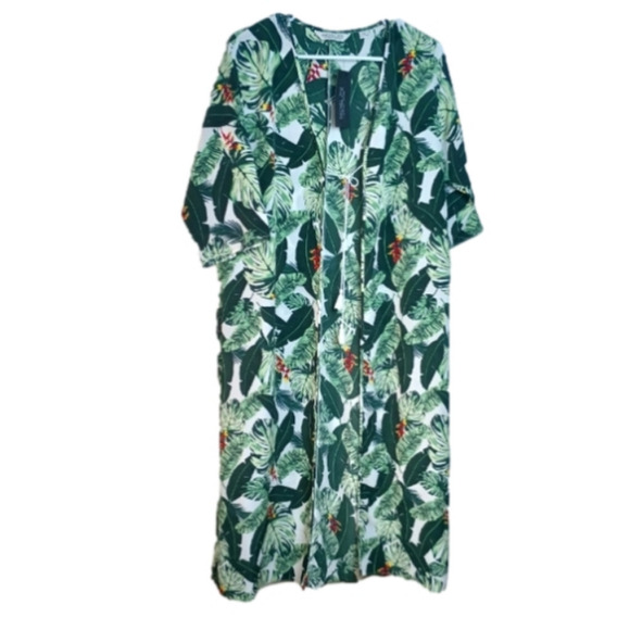 Rachel Zoe Kimono Swim Cover One Size - Picture 1 of 11